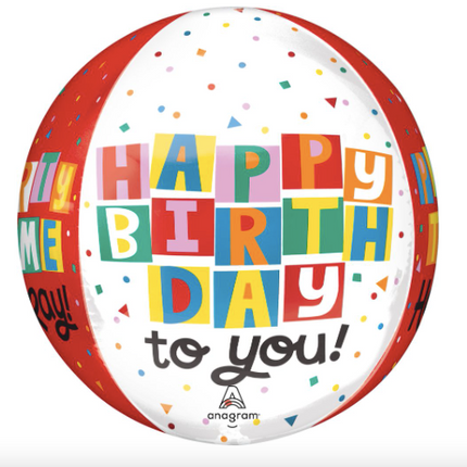 16" Orbz Celebrate the Day Birthday