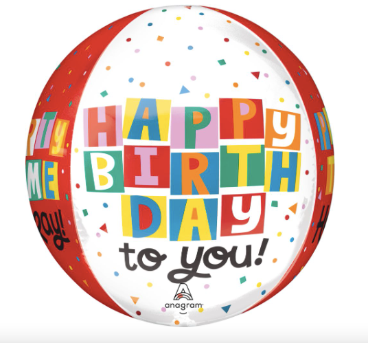 16" Orbz Celebrate the Day Birthday