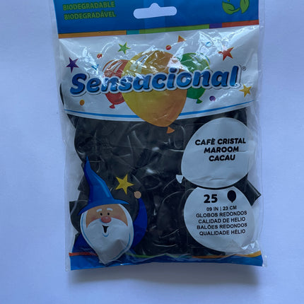 9" Morado Cristal Sensacional 25pzas