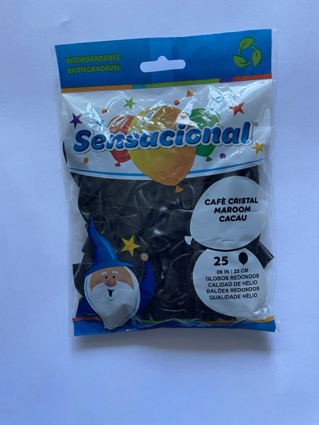 9" Morado Cristal Sensacional 25pzas