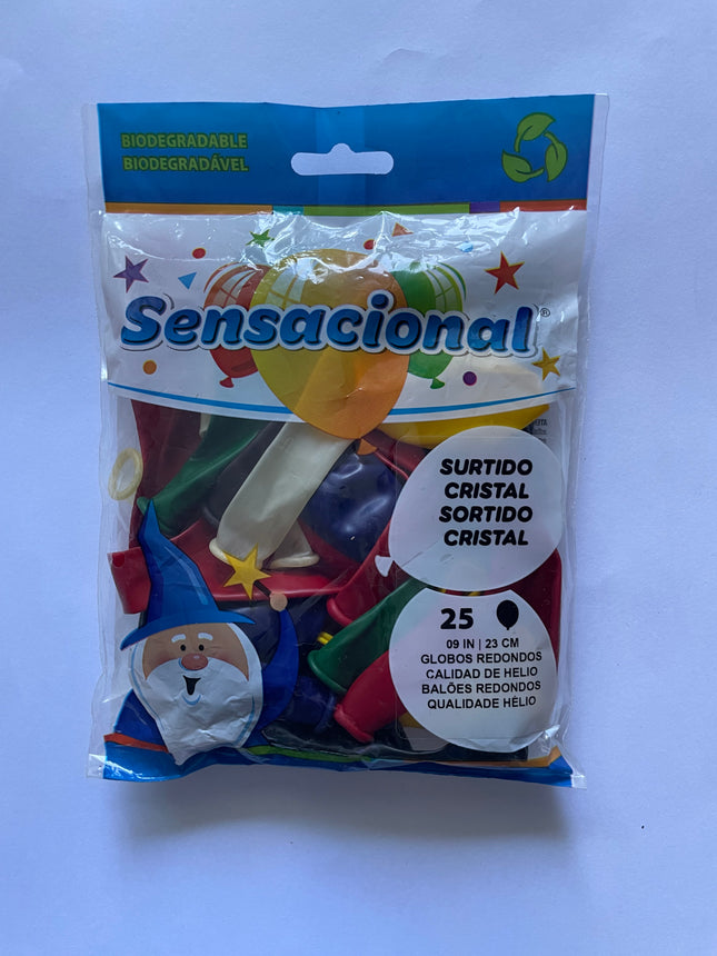 9" Surtido Cristal Sensacional 25pzas