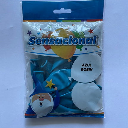 9" Azul Robin Sensacional 25pzas