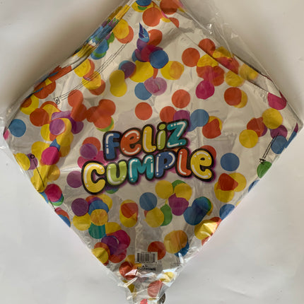 22" Feliz Cumple Polka Dots