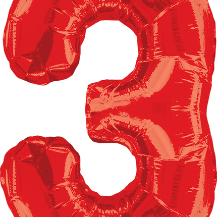 Numbers 34" Red 