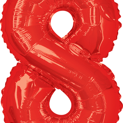 Numbers 34" Red 