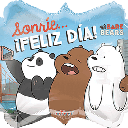 20" We Bare Bears Feliz Día