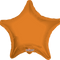 Globo Metálico Estrella Naranja de 22" (55 cm)