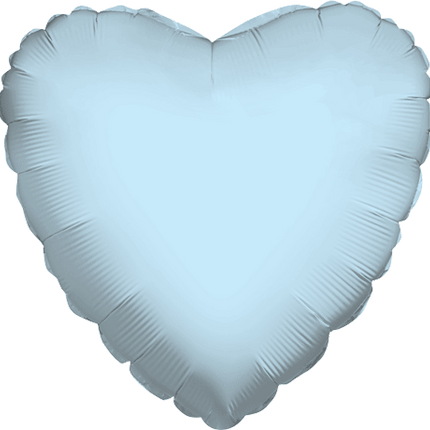 18" Azul Pastel corazón