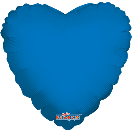 18” Solid Blue Heart