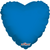 18” Solid Blue Heart