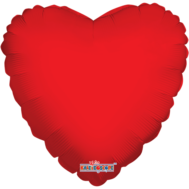18" Solid Red Heart