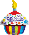 18" Globo Felicidades Cupcake