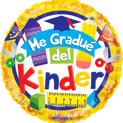 18" I graduated from kindergarten