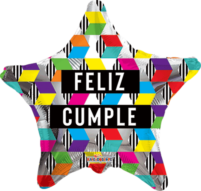 "22" Feliz Cumple Zig Zag Estrella