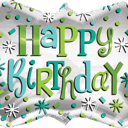 "28" Bday Confetti En Marco