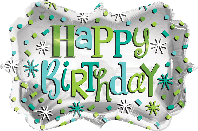 "28" Bday Confetti In Frame