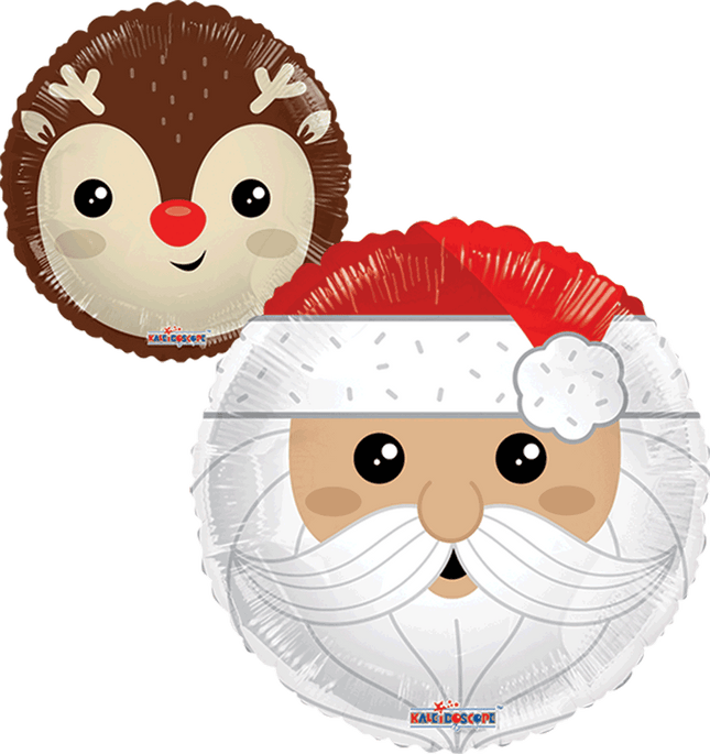 18" Santa and Reindeer