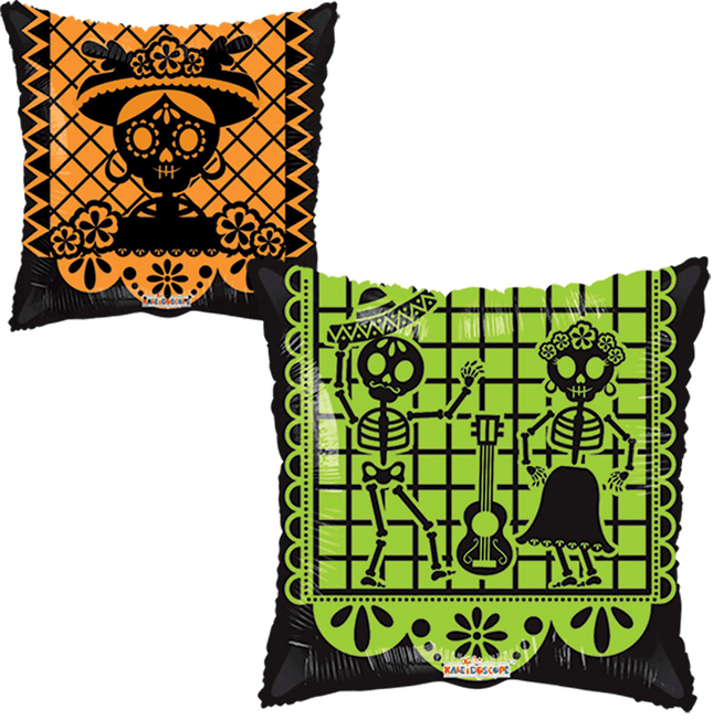 18" Catrina Y Calaveras Decor