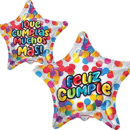22" Feliz Cumple Polka Dots