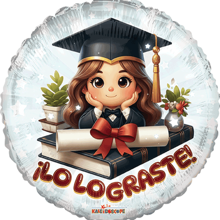 18" Lo Lograste Graduada Con Diploma