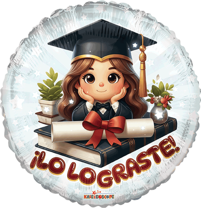 18" Lo Lograste Graduada Con Diploma