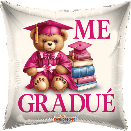 18” Me Gradue Oso Rosa Con Libros