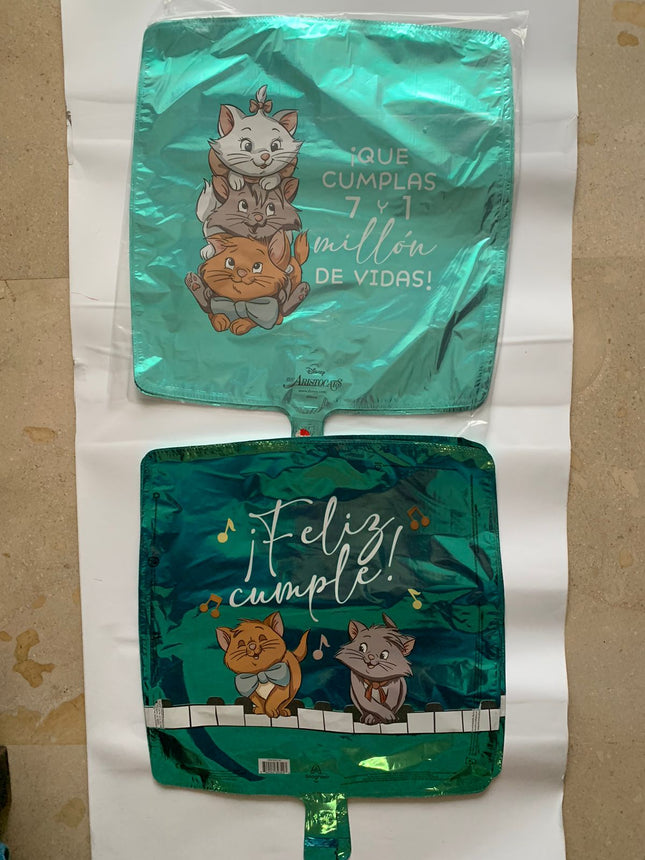 18″ Disney Aristogatos Feliz Cumple