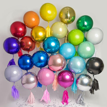 Globo orbe de fiesta inflado con helio