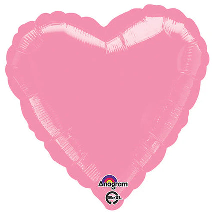 18" Metallic Bright Bubble Gum Heart