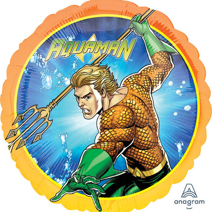 Globo Metálico Aquaman DC de 18" (45 cm)