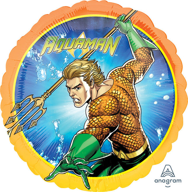 Globo Metálico Aquaman DC de 18" (45 cm)