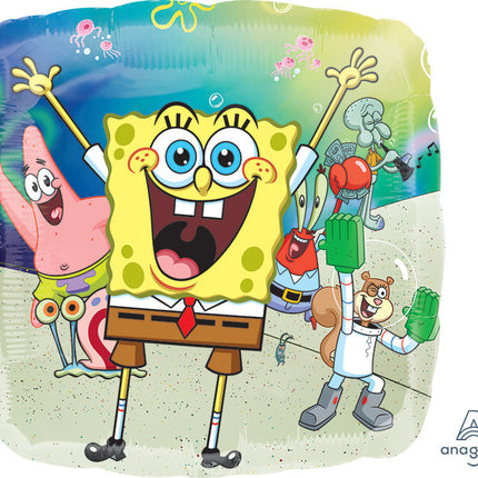 Globo Metálico Bob Esponja de 18" (45 cm)