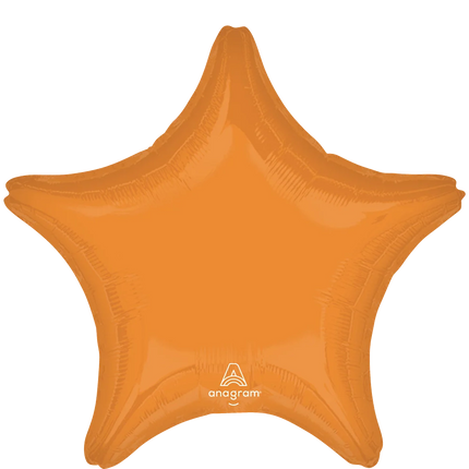 Globo Metálico Estrella Naranja de 18" (45 cm)