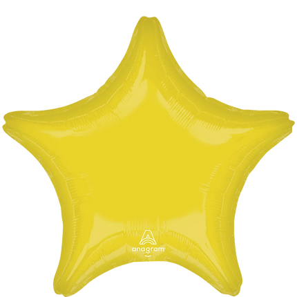 Globo Metálico Estrella Amarilla de 18" (45 cm)