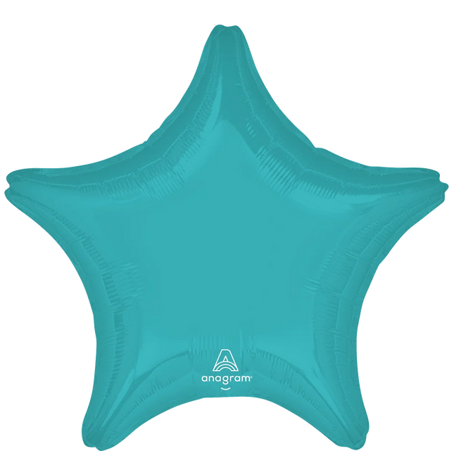 Globo Metálico Estrella Azul de 18" (45 cm)