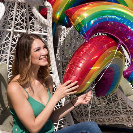 34″ Iridescent Rainbow Holographic