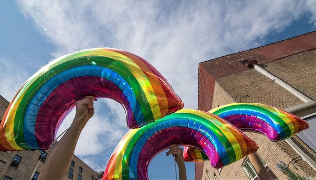 34″ Iridescent Rainbow Holographic