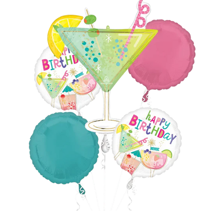 Bouquet Cocktail Surprise Birthday Balloon