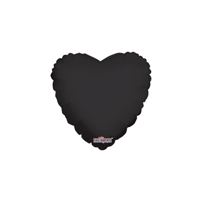 32” Metallic Black Heart