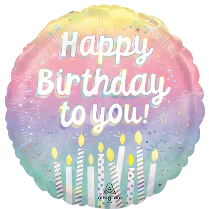 18" Happy Birthday to You Pearlized