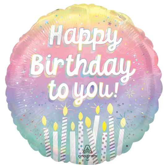 18" Happy Birthday to You Pearlized