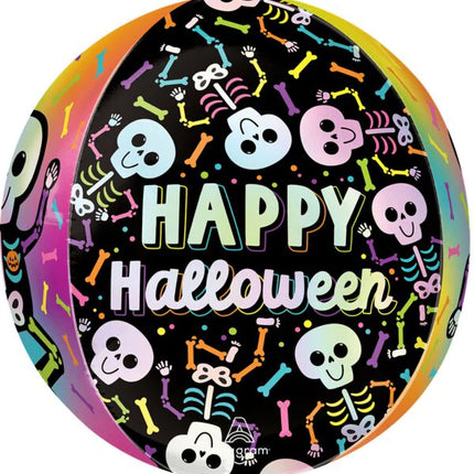 16″ Happy Halloween Skeleton Orbz