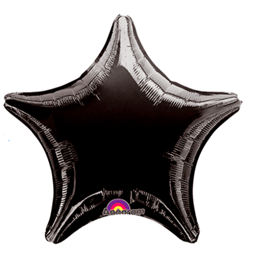 18" Black Star Anagram