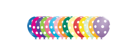 12" Surtido Puntos Polkas Sensacional 15pzas