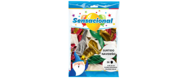 9" Surtido Navideño Perla Sensacional 50pzas