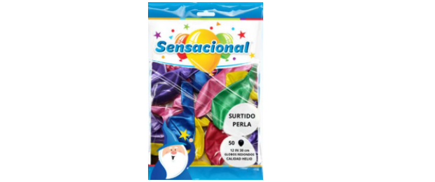 12" Surtido Perla Sensacional 50pzas